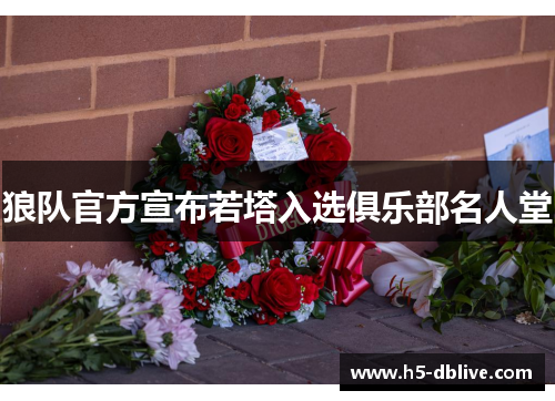 狼队官方宣布若塔入选俱乐部名人堂